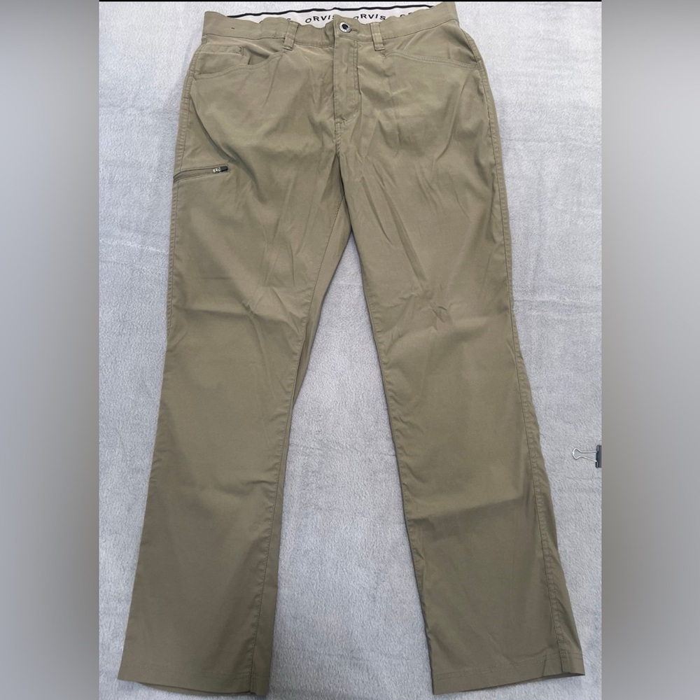 Orvis Pants Mens 36x30 Stretch Water Repellent Nylon Spandex Outdoor Hiking Trai